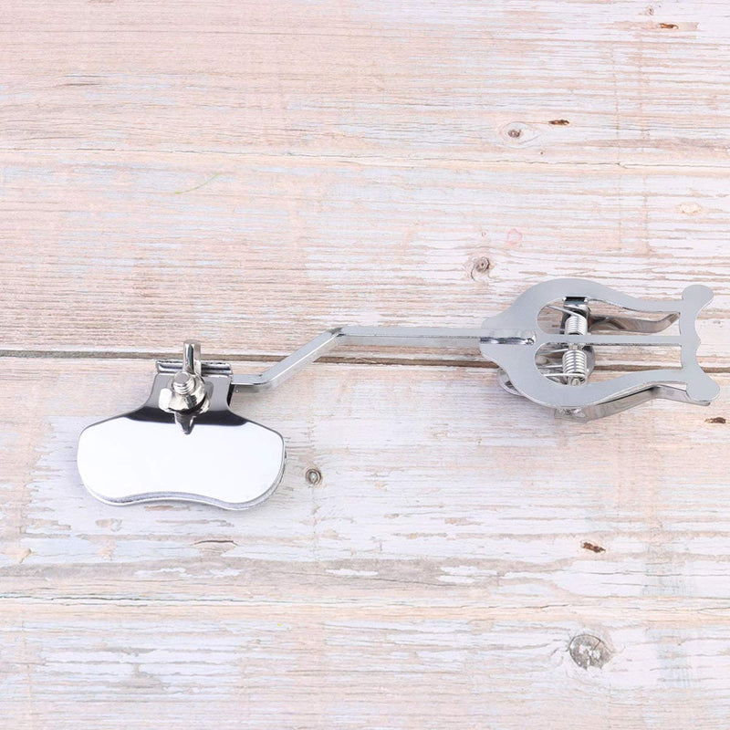 EXCEART Trumpet Clamp on Lyre Trumpet Marching Clamp Trumpet Clamp-on Lyre Silver Clip for Trumpet Trombone, 1Pcs