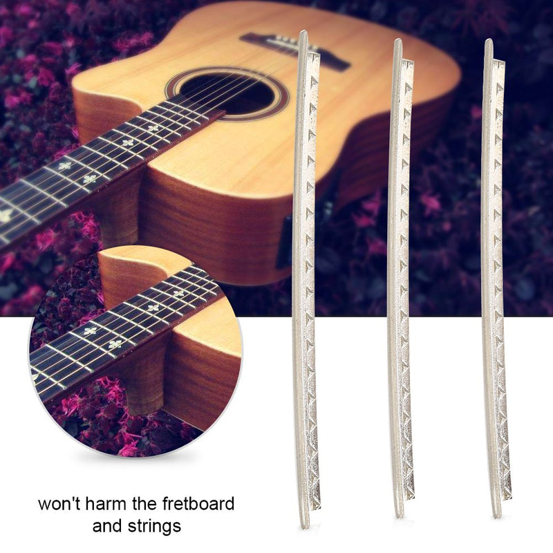 20pcs Guitar Fretwire, 2mm Copper Guitar Fret Wire Set for Folk Guitars