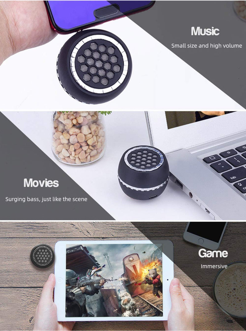 FIYAPOO Mini Portable Speaker, 3W Mobile Phone Speaker Line-in Speaker with 3.5mm AUX Audio Interface for Smartphone/Tablet/Computer