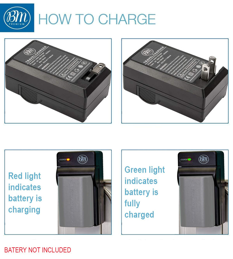 BM LP-E6N Battery Charger for Canon EOS R, EOS R5, EOS R6, EOS 90D, EOS 60D, EOS 70D, EOS 80D, EOS 5D III, EOS 5D IV, EOS 5Ds, EOS 6D, EOS 6D Mark II, EOS 7D, EOS 7D Mark II, C700, XC10 XC15 Camera