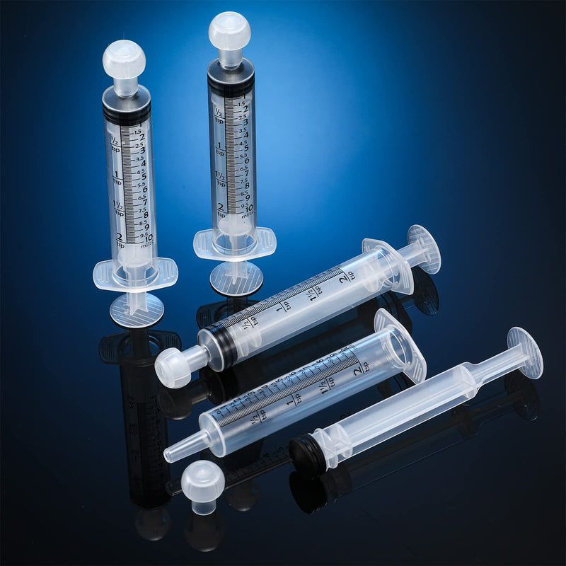 Frienda 4 Pack Large Plastic Syringe for Scientific Labs and Dispensing Multiple Uses Measuring Syringe Tools (10 ml) 10 ml