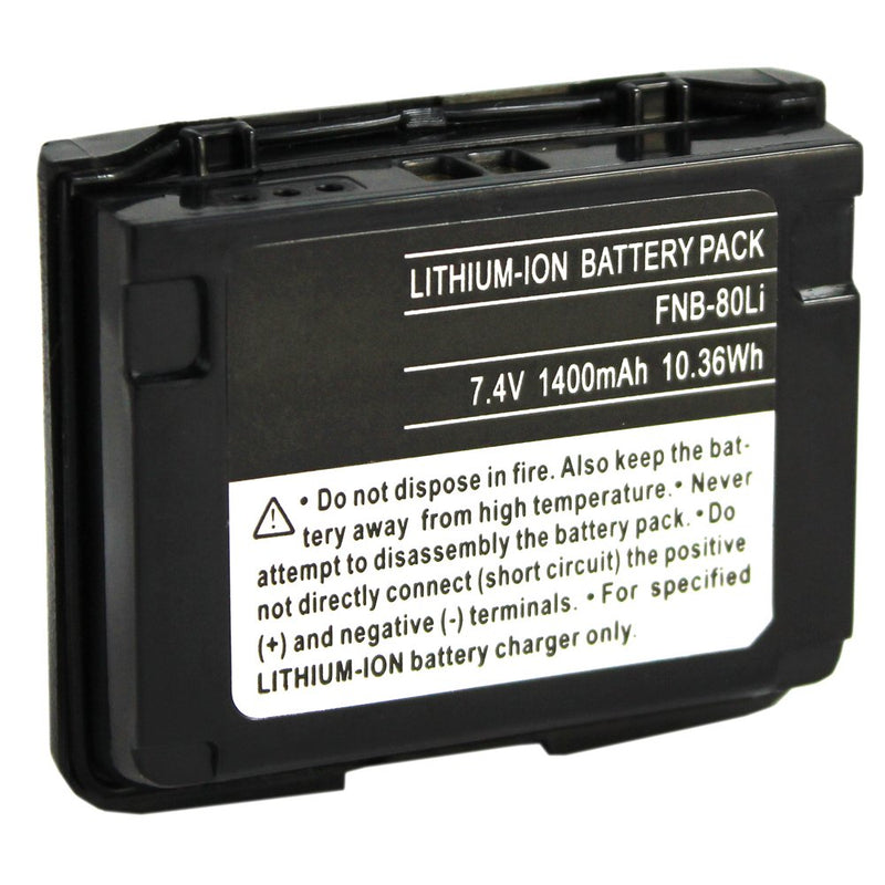 ExpertPower 7.4v 1400mAh Li-ion Two-Way Radio Battery for Yaesu Vertex FNB-58 FNB-58Li FNB-80 FNB-80Li VX-5 VX-5R VX-5RS VX-6 VX-6R/E VX-7R VX-7RB VXA-700 VXA-710 HX460 HX460S HX460SB HX460SS