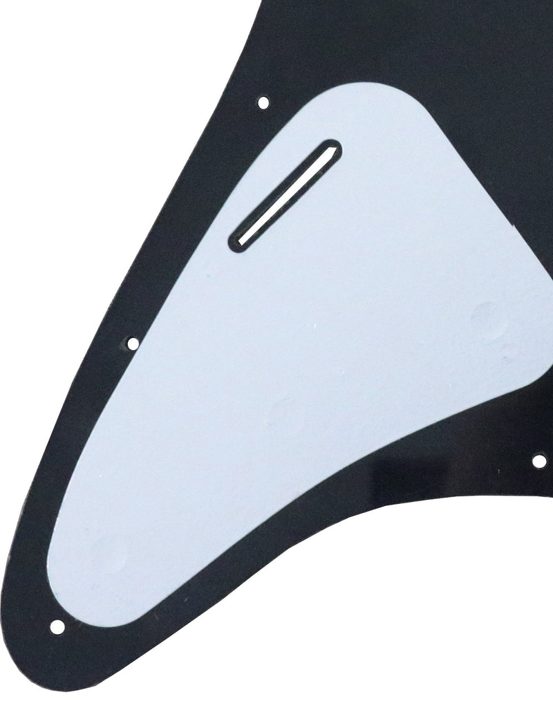 Metallor Electric Guitar Pickguard 3 Ply 11 holes SSS Single Coil Compatible with Strat Style Modern Guitar Parts Replacement(Black Pearl) Black Pearl