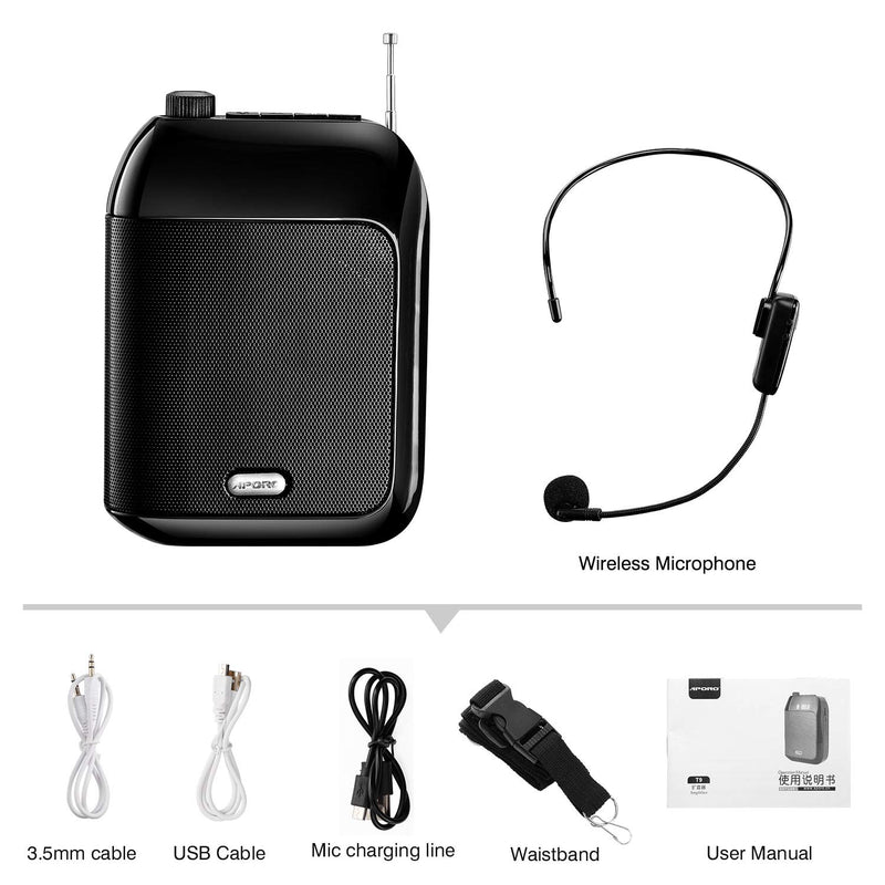 Portable Wireless Voice Amplifier For Train Teaching Guiding Speaker+Microphone