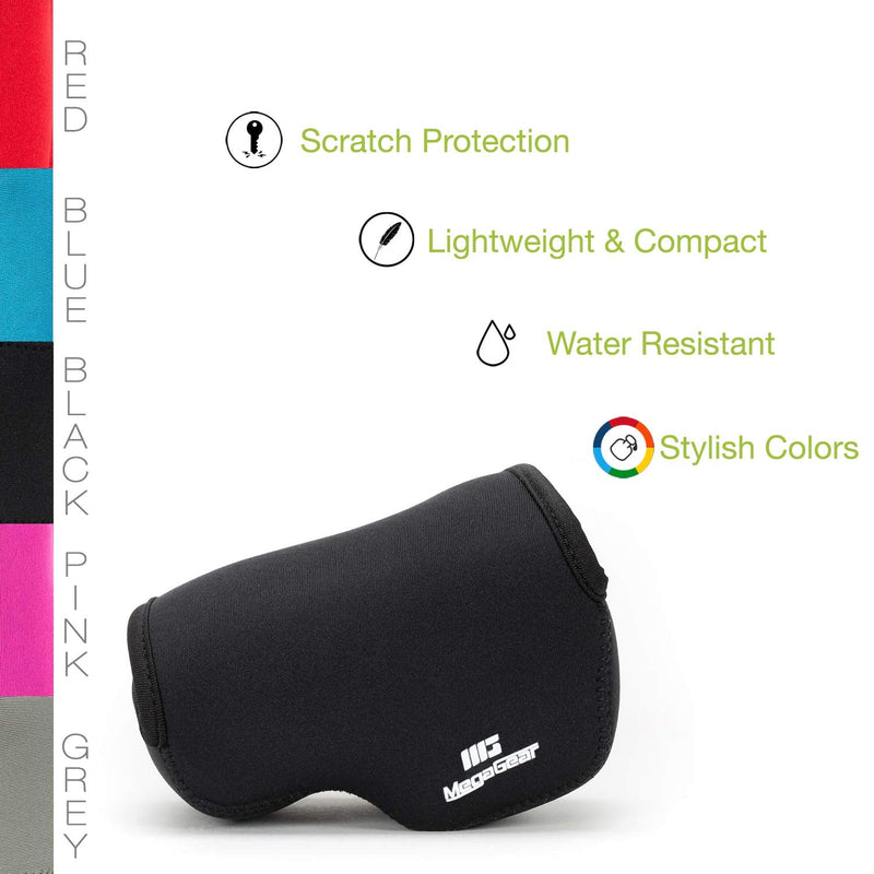 MegaGear ''Ultra Light'' Neoprene Camera Case Bag for Sony Alpha A5100, A5000 (16-50mm), NEX-5T, NEX-3N, NEX-5R cameras (Black) Black