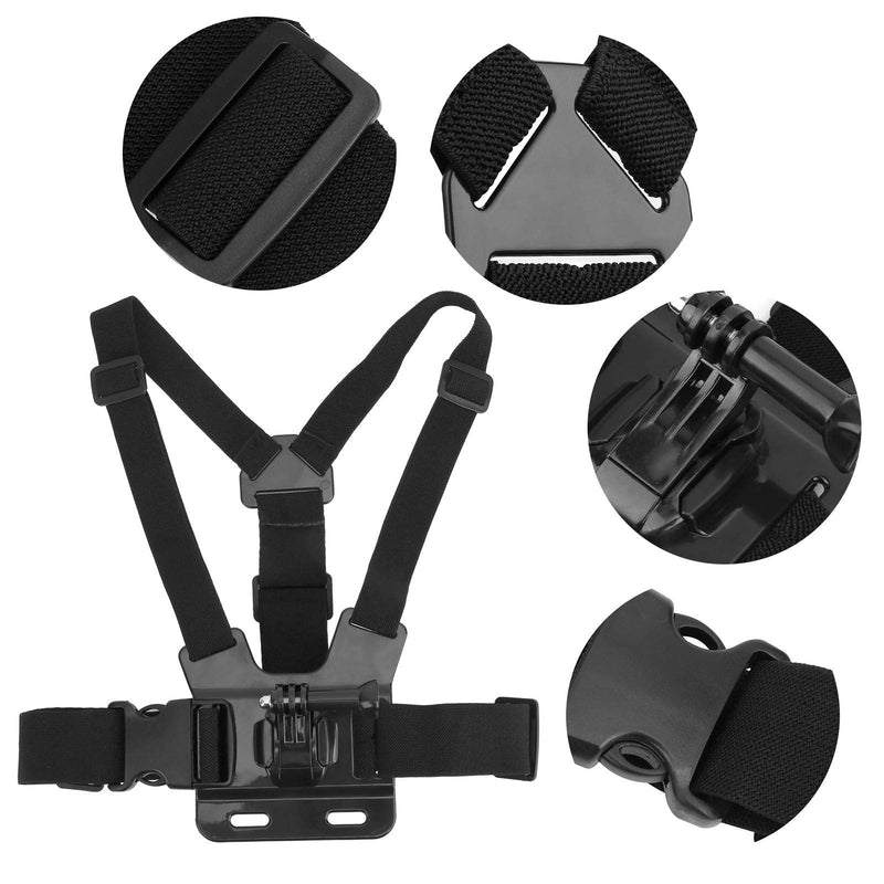 YYOYY Adjustable Chest Strap Mount, for Action Camera, Sports Camera Chest Belt Strap Harness Mount, for Cycling, Snow Skiing, for DJI OSMO Action, for Gopro 9 Camera