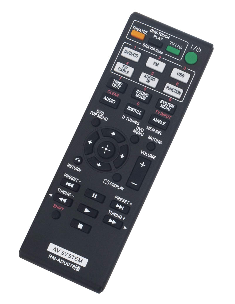 RM-ADU078 Replacement Remote fit for Sony DVD Home Theater System DAV-TZ710 HBD-DZ170 HBD-DZ171 HBD-DZ175 HBD-TZ135 HBD-TZ530 HCD-TZ715 HCD-DZ310 HCD-DZ510 HCD-DZ610 DAV-DZ170 RM-ADU079