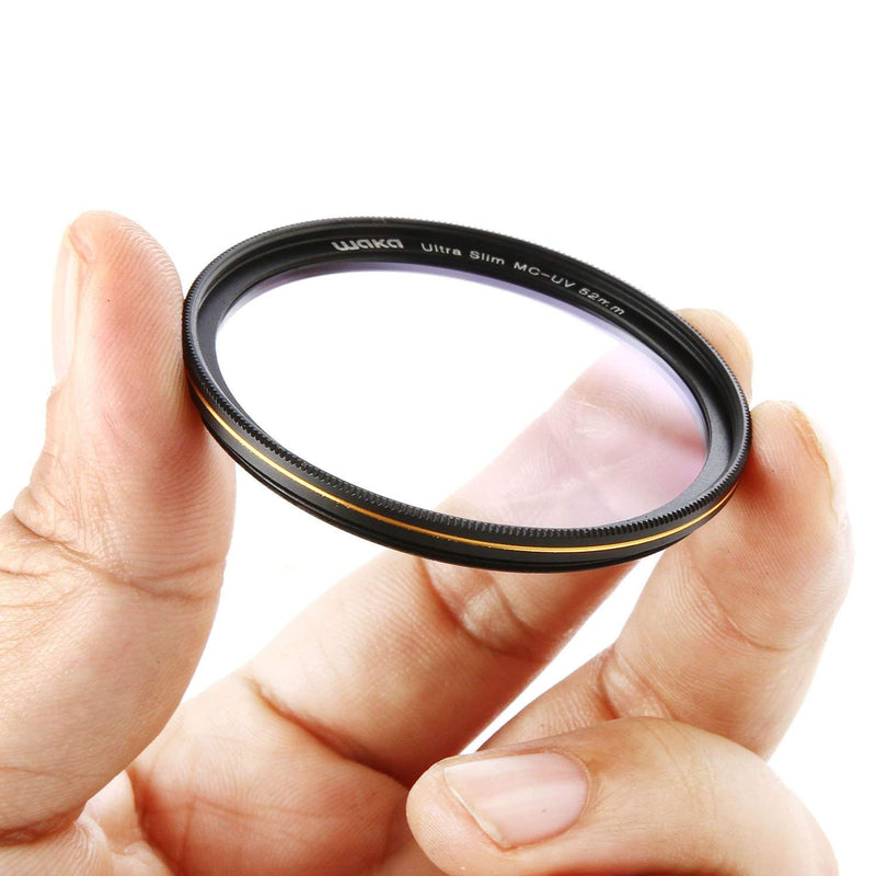 waka 55mm MC UV Filter - Ultra Slim 16 Layers Multi Coated Ultraviolet Protection Lens Filter for Canon Nikon Sony DSLR Camera Lens