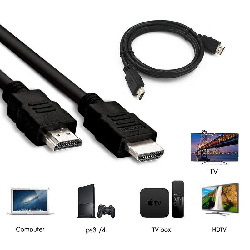 HDMI Cable, Supports 1080p, UHD, FHD, 3D, Ethernet, Audio Return Channel for Fire TV/HDTV/Xbox/PS3/PS4 3.3Ft/1M (3.3 Feet) 3.3 Feet