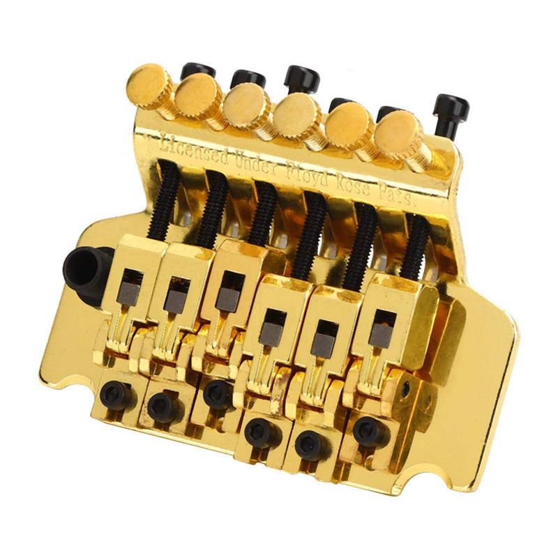 Electric Guitar Tremolo Bridge System Metal Vibrato Bridge for Floyd Rose Style Replacement(Gold) Gold