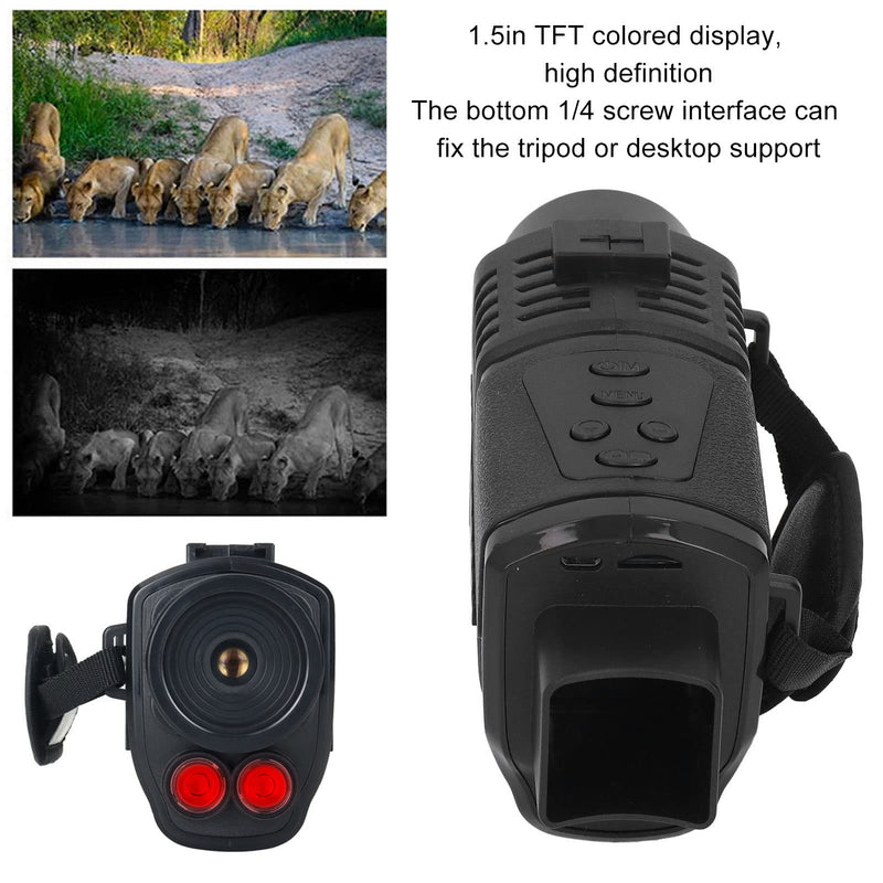 nightvisionmonocular Night Vision Scope Mini Camera Night Vision Monocular 1.5in TFT HD Colored Display Screen 1080P Infrared Night Vision Device for Night Fishing
