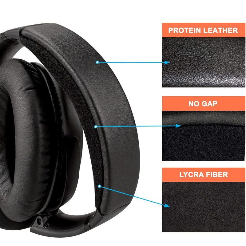 [AUSTRALIA] - SOULWIT Replacement Headband Pad Kit for Bose QC35 & QuietComfort 35 II (QC35 ii) Headphones, Easy DIY Installation (Black) 