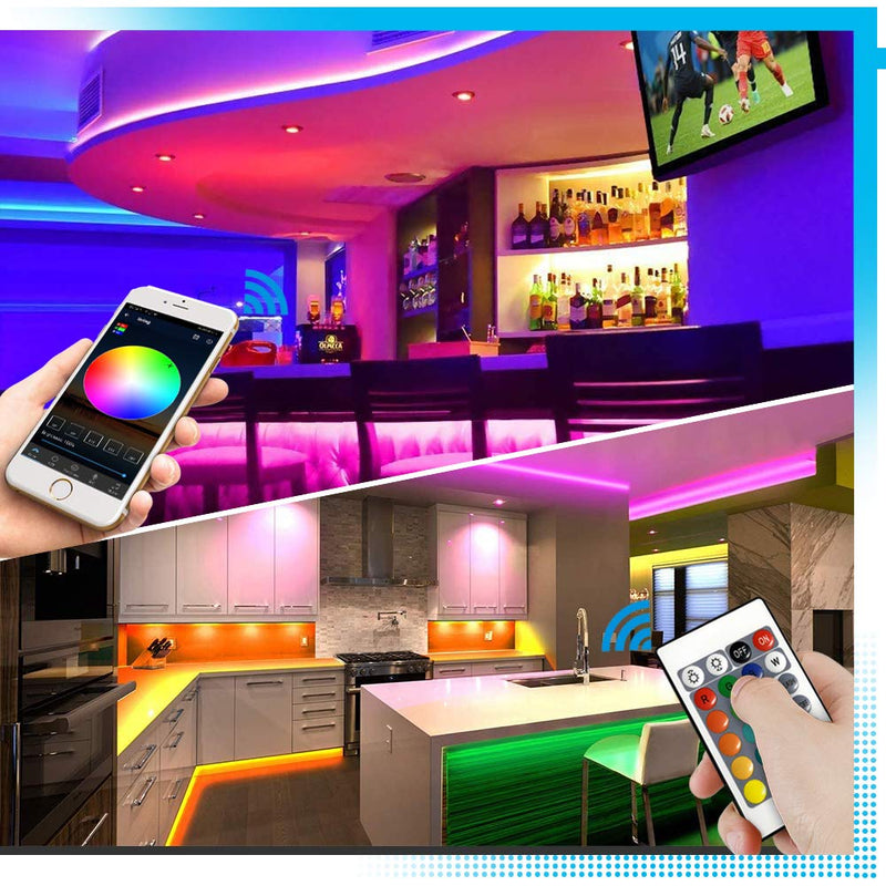 Wifi Wireless Led Smart Controller, 1-Port RGB Smart Light Strip Controller DC(12-24) V for SMD 5050 3528 2835 RGB Strip Lights Working with Android, iOS System, Compatible with Alexa Google Home RGB (1-Port )