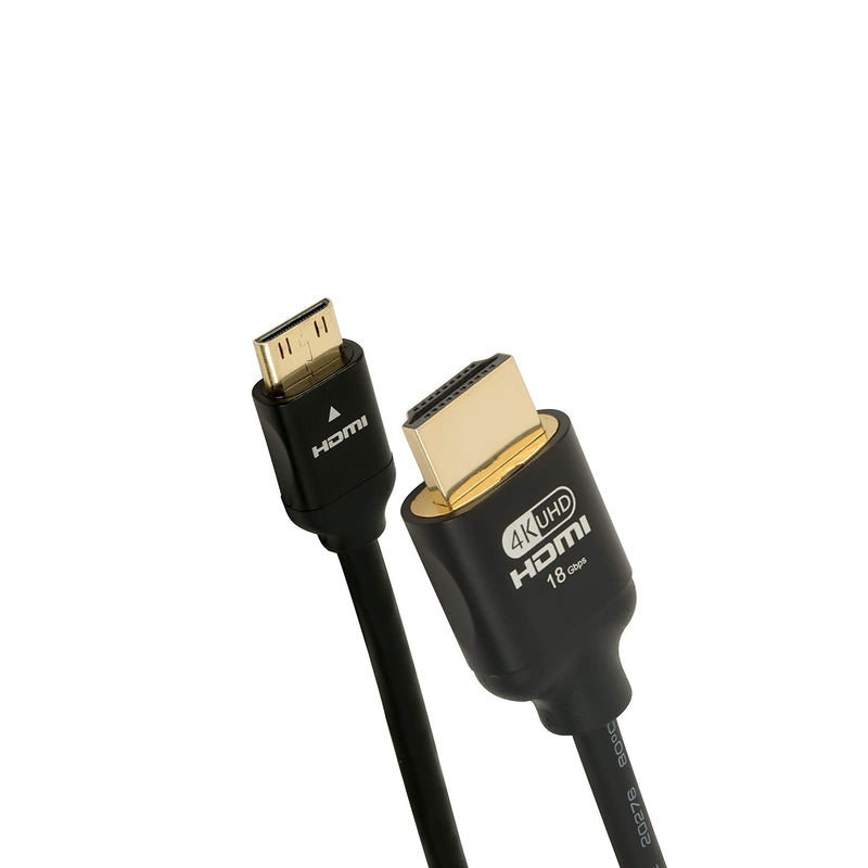 Mini HDMI to HDMI Cable, High Speed 4K 60Hz Male to Male HDR HDMI 2.0 Adapter,Compatible with Sony HDR-XR50, Nikon Z6 Canon EOS RP/EOS R/EOS 7D Mark II / XA40,Lenovo Thinkpad Yoga (6FT) 6FT