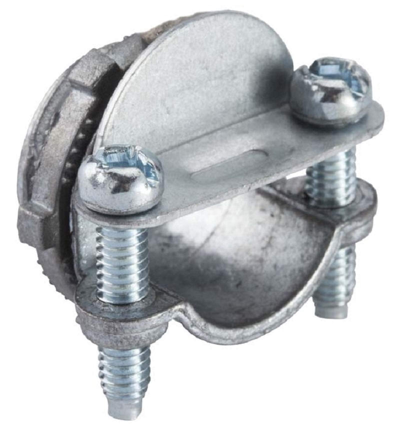 Halex, 3/8 in. Flexible Metal Conduit (FMC) Combination Clamp Connector , 20570, 5 per pack 3/8" (1/2" KO) in. Trade Size 5 Per Pack