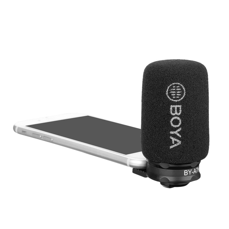 BOYA BY-A7H TRRS 3.5mm Plug&Play Microphone for iPhone Android Samsung Video Recording Vlogging Mics