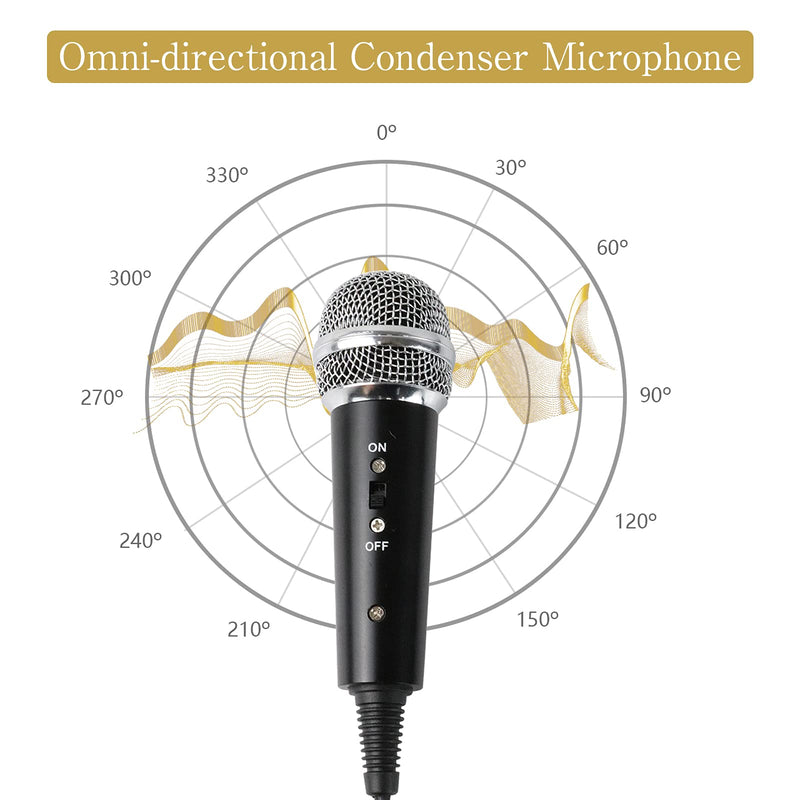 MSIZOY 3.5mm Condenser Microphone Computer Studio Recording Mic Compatible with PC Laptop iPhone,Plug and Play PC Microphone with Pop Filter Desktop Mic for Gaming Podcast Online Chatting YouTube