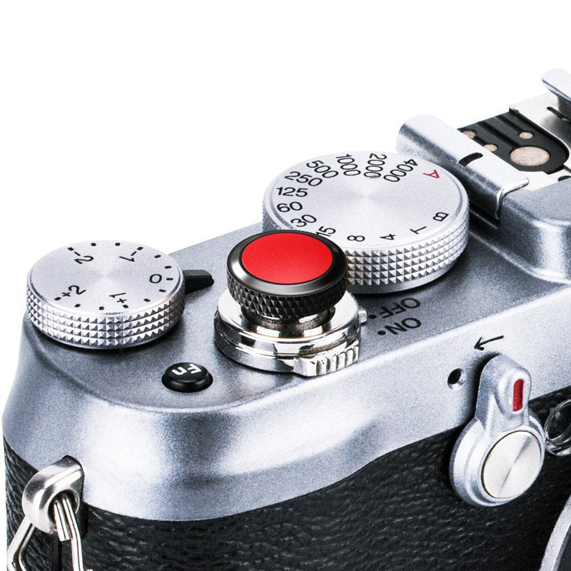 Camera Soft Release Button JJC Shutter Button for Fuji Fujifilm X-E4 X-T4 X-T3 X-T2 X-T30 X-T20 X-T10 X-PRO3 X-PRO2 X-PRO1 X100V X100F X100T X100S X-E3 for Sony RX10 IV III RX1RII RX1R RX1-2 Pack Black Red