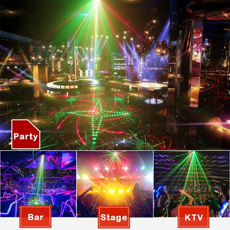 [AUSTRALIA] - Party Lights DJ Disco Stage Lights Led Projector Karaoke Strobe Perform for Stage Lighting with Remote Control for KTV Parties Birthday Wedding Xmas Decorations lights 