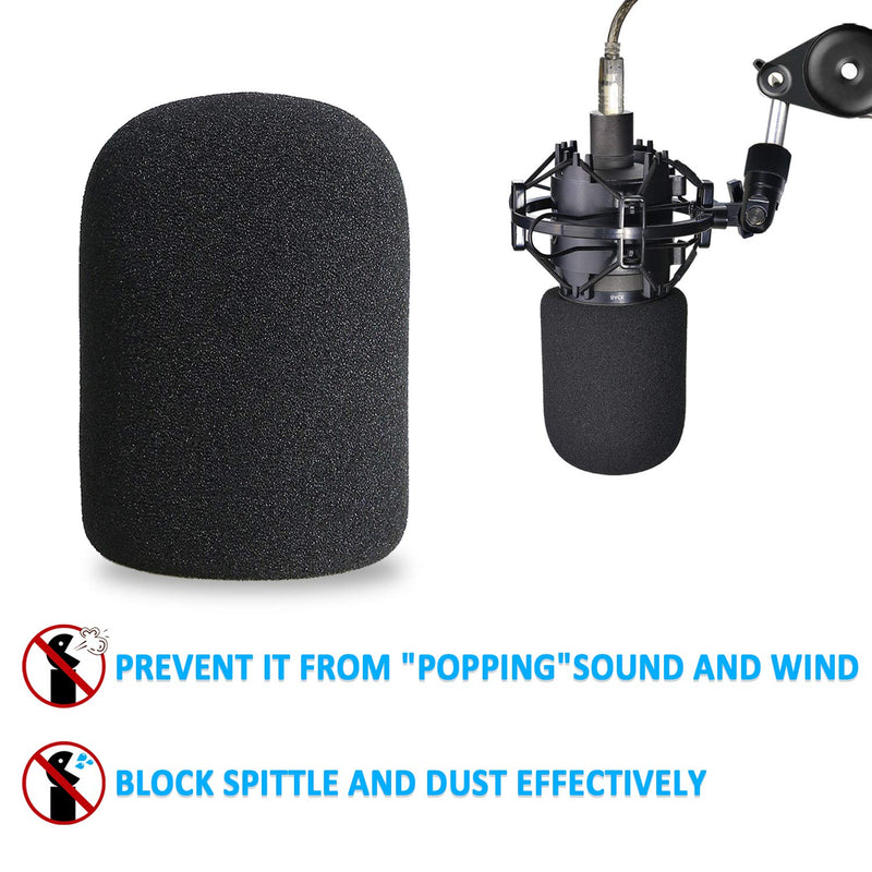 AT2020 Boom Arm Mic Stand with Pop Filter - Professional Studio Boom Arm for Audio-Technica AT2020 Mic with Microphone Foam Windscreen by YOUSHARES