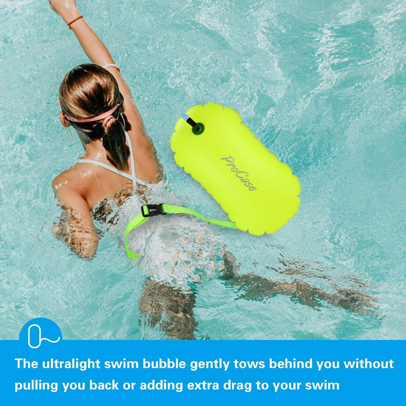[AUSTRALIA] - ProCase 2 Pack Universal Waterproof Phone Pouch Bundle with ProCase Swimming Bubble Safety Float with Adjustable Waist Belt for Open Water Swimming 