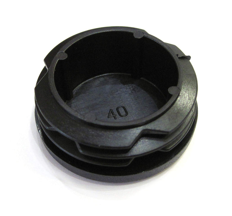 40mm Round Plastic End Cap (for Hole Size from 1 5/16 to 1 1/2, 33-38mm, Including 1 3/8 inches), Furniture Finishing Plug (Black, 8pcs) 40mm Black 8