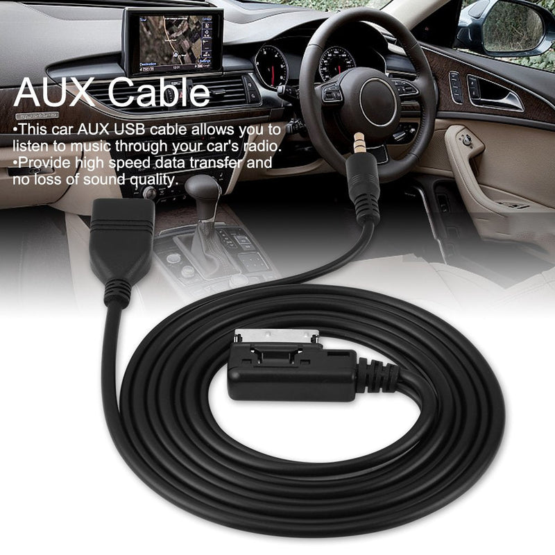 [AUSTRALIA] - VGEBY Wire Music Interface Audio Adaptor, Car Audio MP3 Auxillary Cable Aux-in USB Audio Music Interface Adapter Compatible for Mercedes Benz Mercedes Benz Aux Adapter 