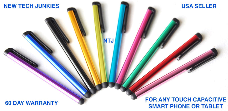 NTJ Stylus Touch Capacitive Clip-on Pens (Mixed (5pack)) Mixed (5pack)