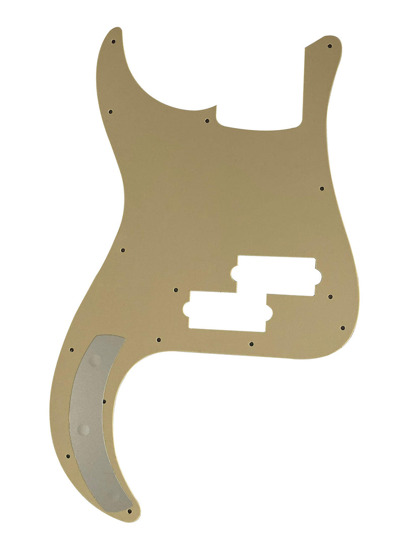 Custom Guitar Pickguard For Fender Japan Precision Bass Style Scratch Plate (3 Ply Vintage Yellow) 3 Ply Vintage Yellow