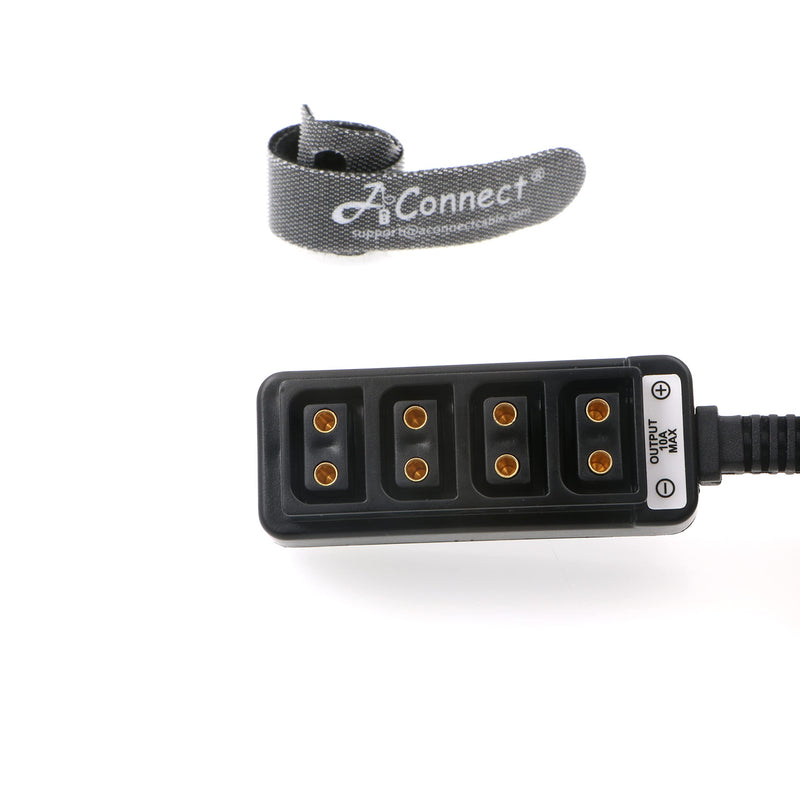 Dtap-Splitter-Extension Dtap Male to 4 Port Dtap Female Power Cable Short Hub for ARRI RED Cameras TILTA Steadicam IDX Battery Ultrashort