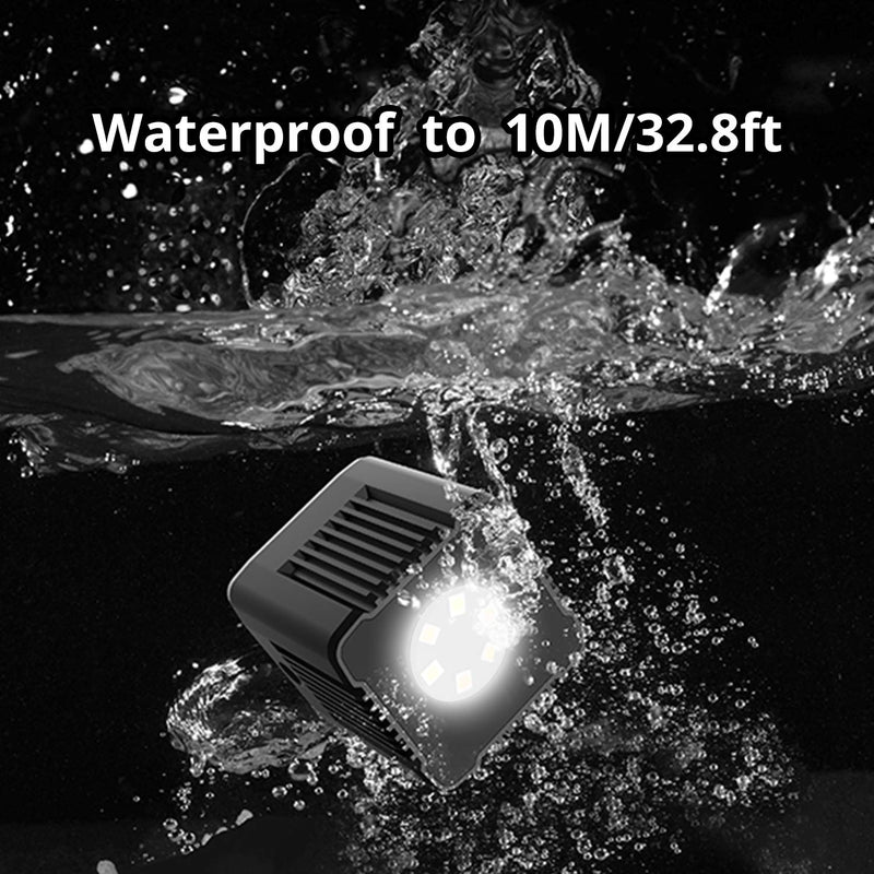 Mirfak Moin Light Waterproof Magnetic Cube LED Light for Photo, Video, and Sport Record,On-Camera LED for DSLR Camera Sony Canon Nikon Panasonic Fuji Smartphone GoPro Smartphone Drone Stabilizer