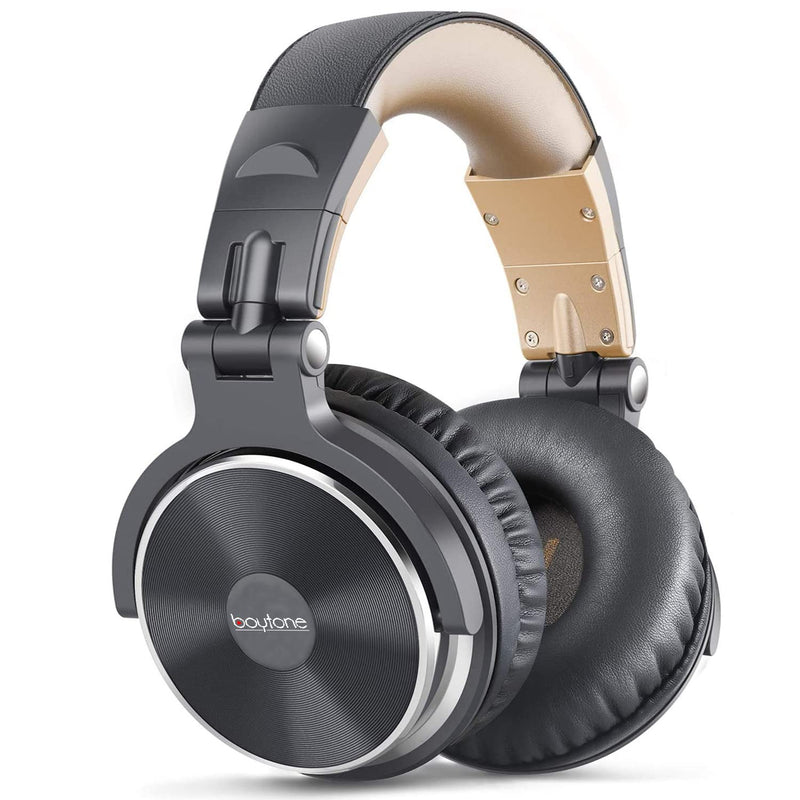 [AUSTRALIA] - Boytone BT-10BR Wired Over Ear Headphones Studio Monitor & Mixing DJ Stereo Headsets with 50mm Drivers and 1/4 to 3.5mm Audio Jack for Audio Mixer Computer, Phone, Guitar, Laptop, Amplifier 