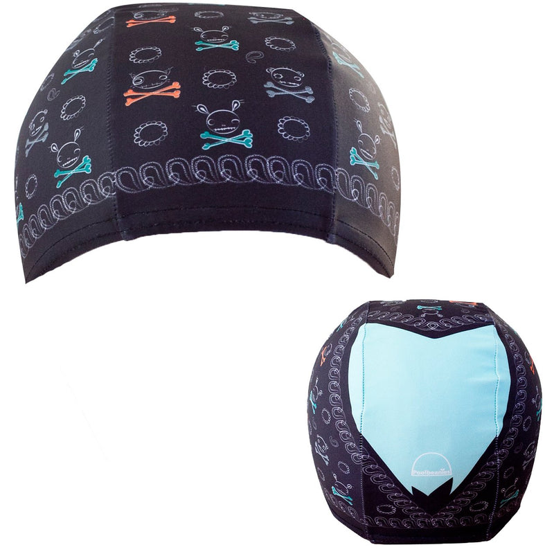 Poolbeanies, Specialist Blend Fabric Designer Swim Caps, 2 Pack, Jolly Roger, Otto The Octopus