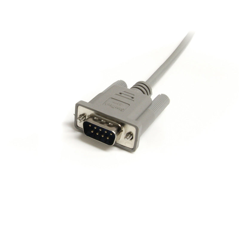 StarTech.com 3 ft / 91cm Straight Through Serial Cable - DB9 Male to Female Serial Extension Cable 3ft (MXT1003), Gray 4 ft / 1.3m