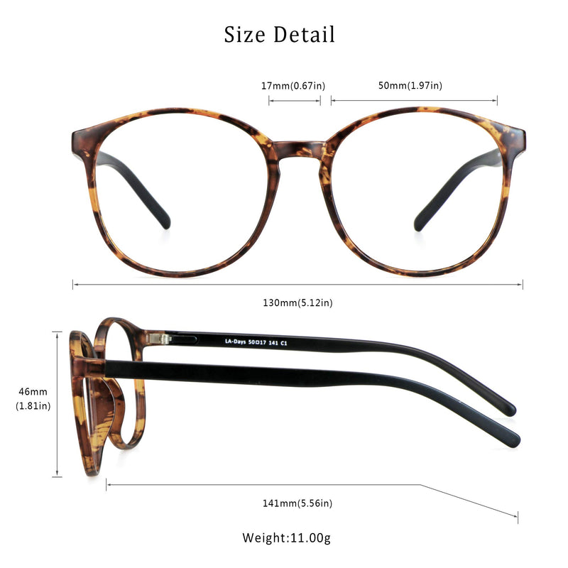 LifeArt Blue Light Blocking Glasses, Anti Eyestrain, Computer Reading Glasses, Gaming Glasses, TV Glasses for Women Men, Anti Glare (Tortoise, No Magnification) +0.00(No Magnification) 01_days_tortoise