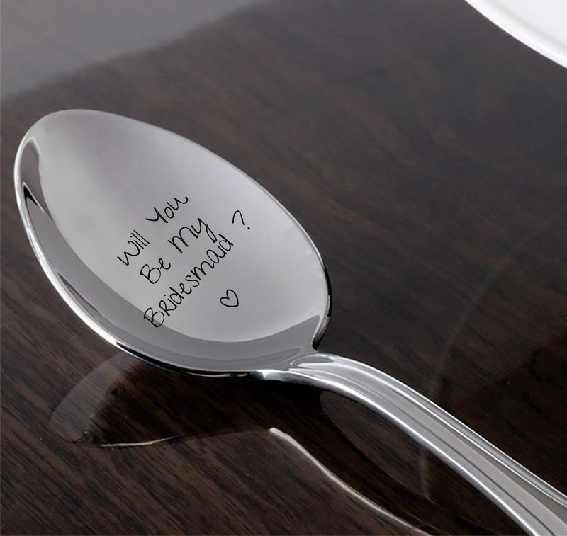 Will You Be My Bridesmaid - Valentines Day Gift - Gift for Him -Gift for Her - Wedding Gift -Spoon Gift