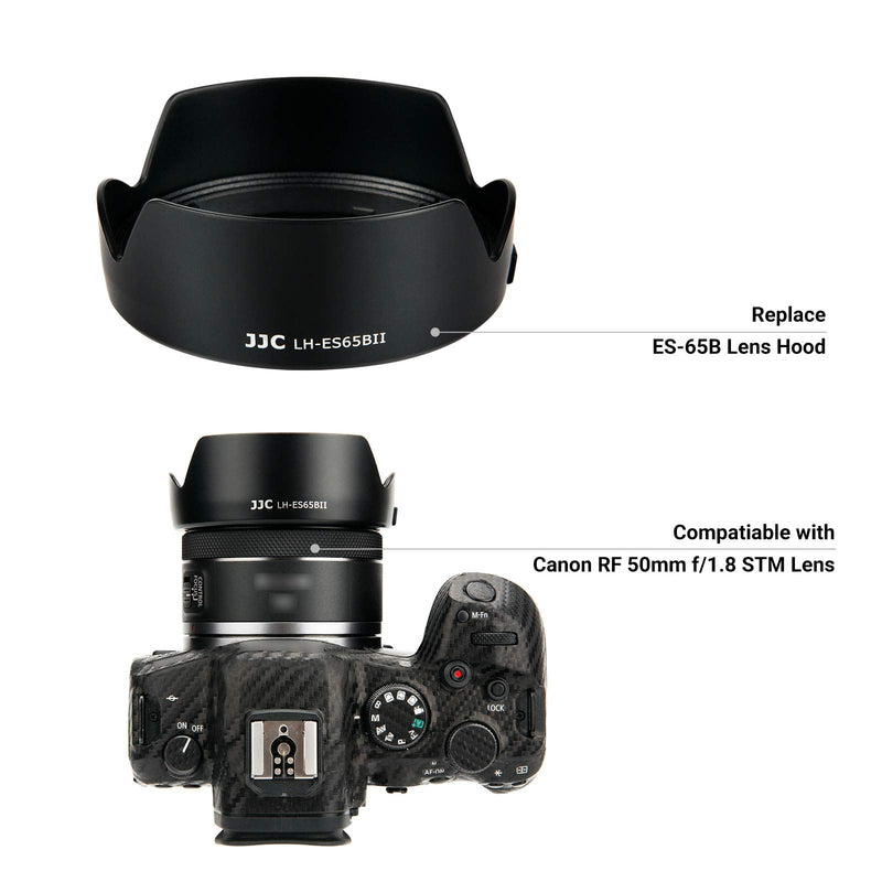 Tulip Flower Lens Hood for Canon RF 50mm f/1.8 STM on EOS R6 R5 RP R Camera, Reversible Lens Shade Replace Canon ES-65B Lens Hood, Compatible with 43mm Filters and 43mm Lens Cap