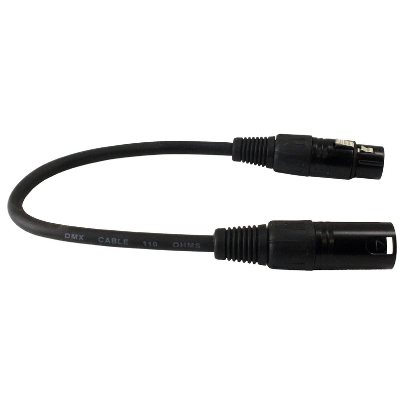 MCSPROAUDIO 110 ohm 3 Pin DMX Lighting Cable (01 ft, 1 Cable) 01 ft