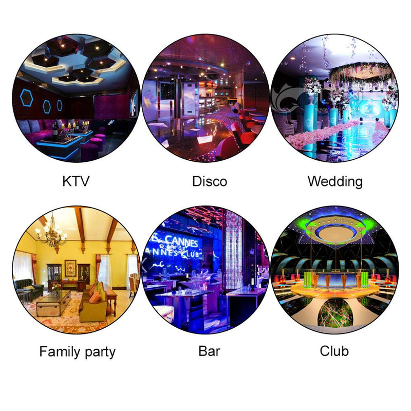 Strobe Lights, AZIMOM 18LED Mini Sound Activated Stage Strobe Light for Parties Supply RGB Flash Disco DJ Stage Lighting Remote Control Speed Adjustable for Halloween Bar Wedding Party KTV Concert 18 LED Multicolor Strobe Lights