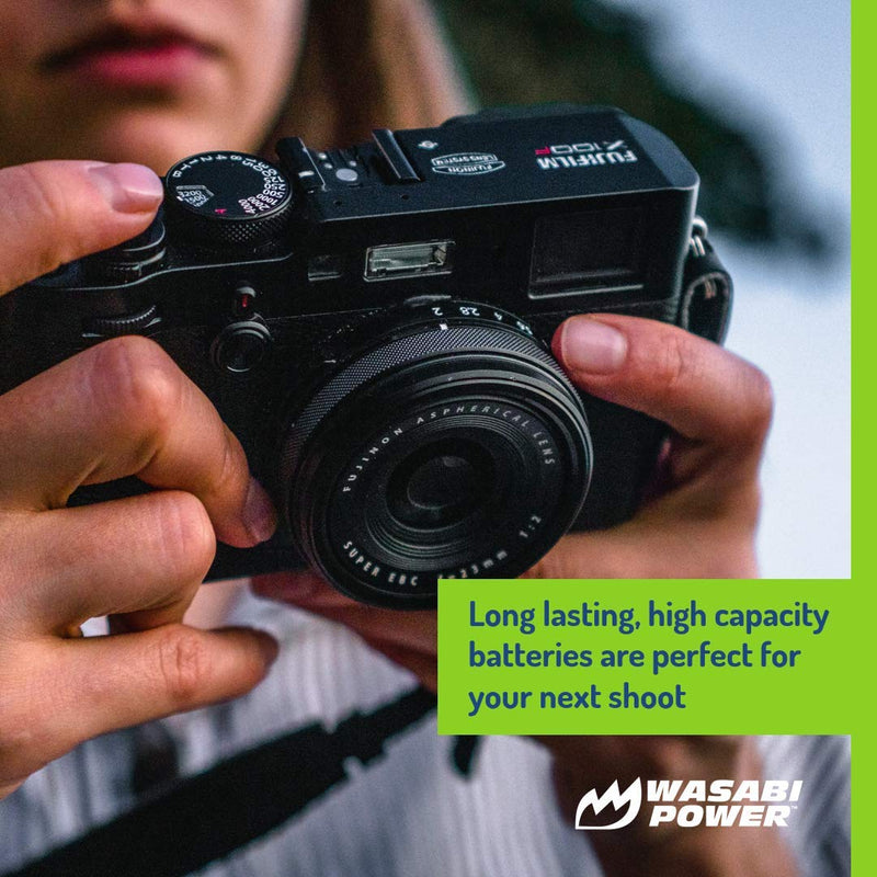 [AUSTRALIA] - Wasabi Power Battery (2-Pack) and Charger for Fujifilm NP-95 and Fuji FinePix REAL 3D W1, X100, X100S, X-S1 