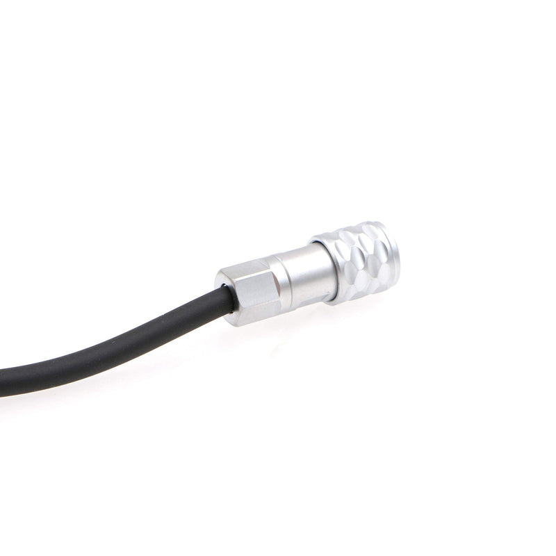 Uonecn Power Cable for Blackmagic Pocket Cinema Camera BMPCC 4K Weipu 2 pin Female to Right Angle DC Gold Mount V Mount Battery Coiled Cable