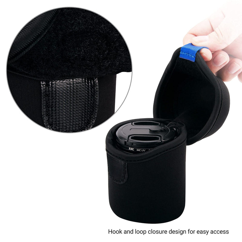 [AUSTRALIA] - Durable Mirrorless Camera Lens Pouch Protective Case Bag Backpack for Canon RF 50mm F1.8 EF-M 15-45mm F3.5-6.3 Sony 24mm F2.8 35mm F1.8 Fuji XF 35mm F2 and Other Lens Below 2.56" X 3.07"(D x L) Medium 