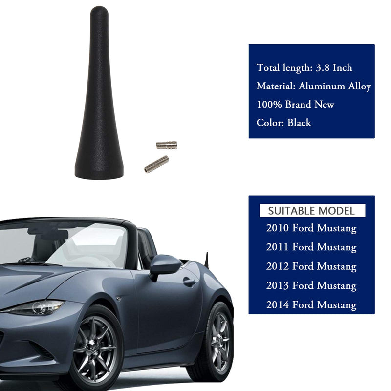 [AUSTRALIA] - Anina 3.8 inch Antenna Mast for Ford Mustang 2010-2014 Aftermarket Stubby Antenna for AM/FM Radio Wash Proof Car Antenna 