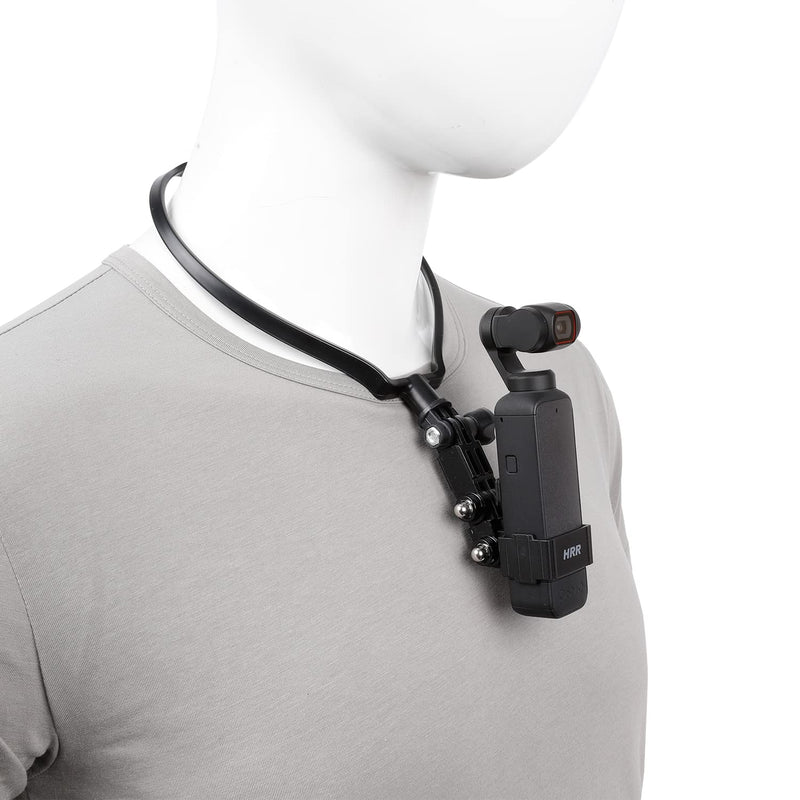 Neck Mount Holder Compatible with DJI Pocket 2 and DJI Osmo Pocket 1, with Frame Extension Arm POV Chest Holder Acceeories for First-View Shooting