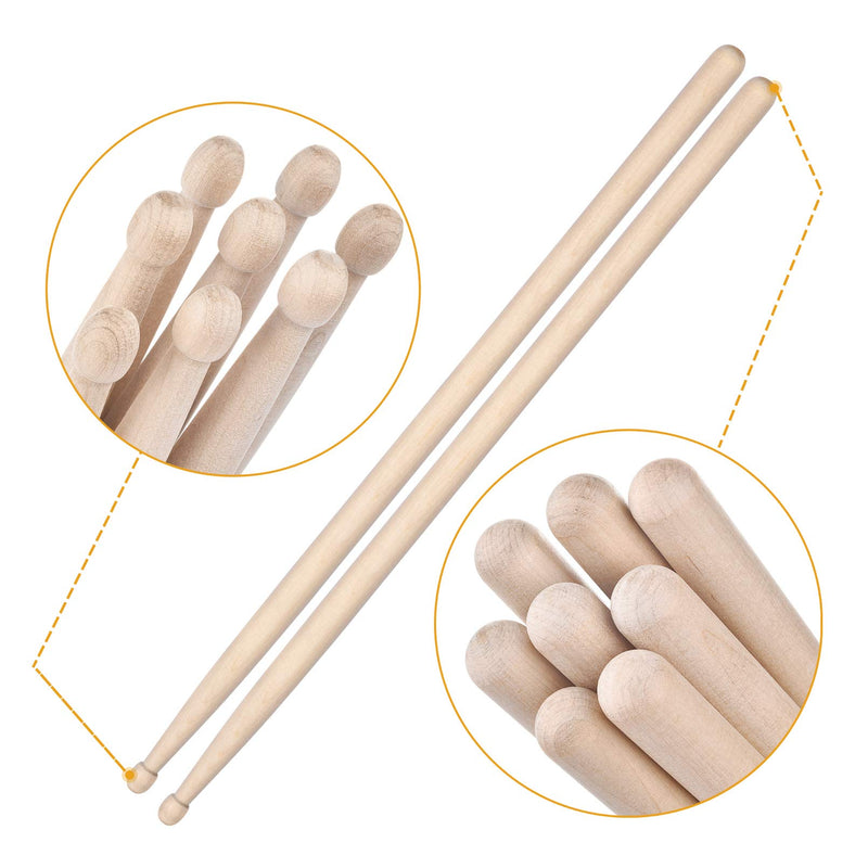 MOREYES 5A Drum Sticks Wood Tip Drumstick (Maple 2Pairs)