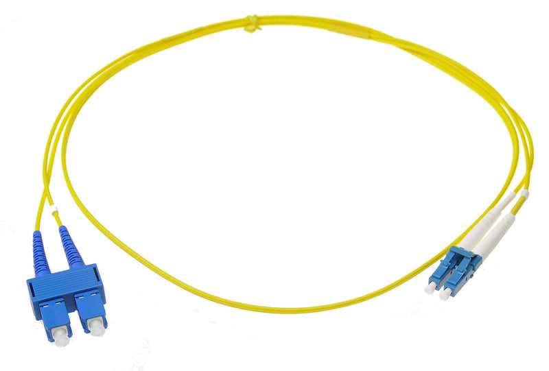 NTW NL-SC/LC-03SDR SC/LC Singlemode Duplex 9/125 Optical Fiber Nonconductive Riser Jumper Cable OS1 1 Meter / 3.3 Feet