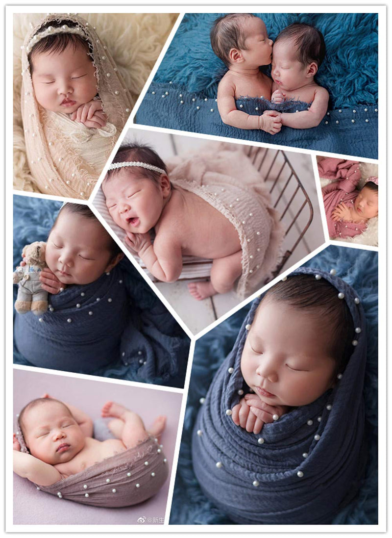 Baby Photography Props Blanket Newborn Photo Shoot Outfits Infant Photos Luxurious Wrap Grape