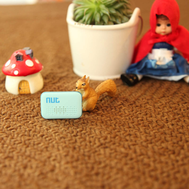 Nutale Key Finder Locator Mini Smart Bluetooth Tracker Anti-Lost Bidirectional Alarm Mode Wallet Tracker Key Finder Keychain for Find Key Pets Luggage Wallet - Blue/White (Blue)