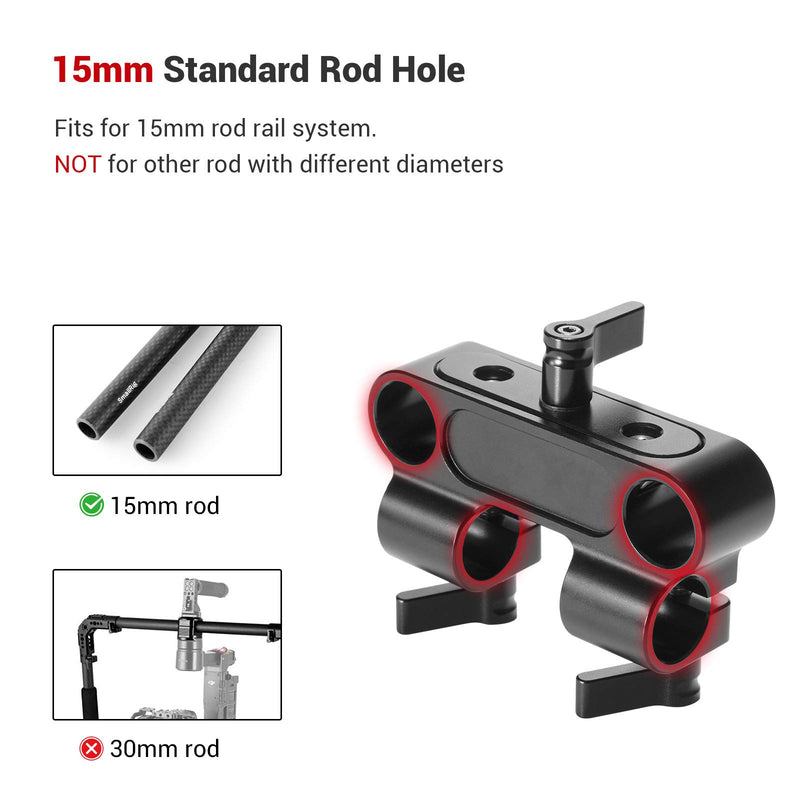 SMALLRIG Clamp 90 Degree Rod Clamp Railblock for Side Handles DSLR Rig - DCD2374