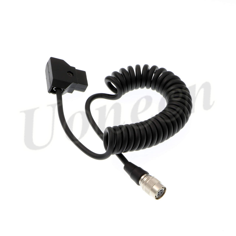Uonecn Power Spring Cable for SmallHD AC7 OLED DP7 Monitor Hirose 4 Pin Female to D-tap